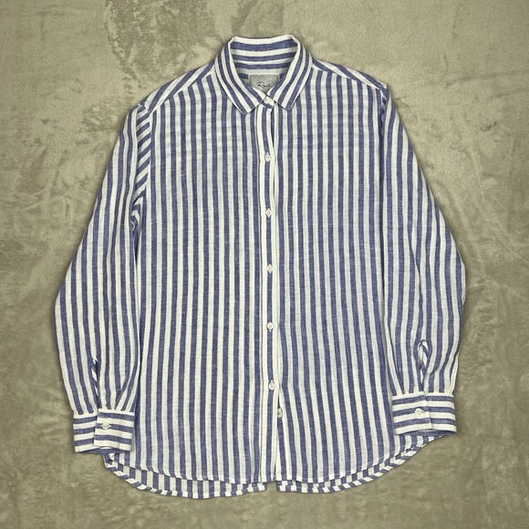 Rails Linen Sydney Boracay Stripe Button‎ Up Top Women's XS - Picture 1 of 9
